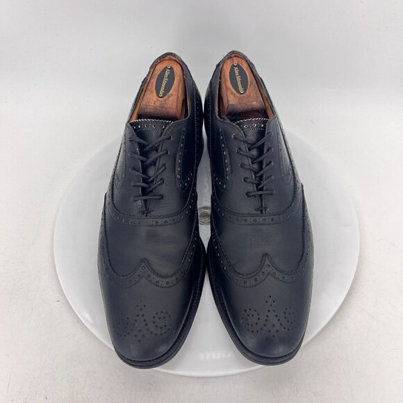 Brooks Brothers Men Size EU 40 US 7 Black Leather Wingtip Oxford Dress Shoes - Picture 1 of 15